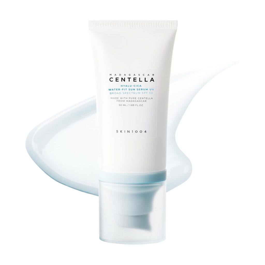 Mỹ phẩm Hàn Quốc Skin1004 Madagascar Centella Hyalu-Cica Water-Fit Sun Serum SPF50 — serum chống nắng centella