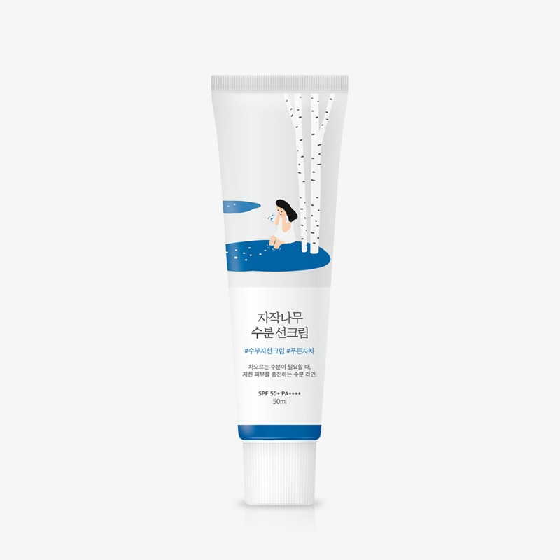 Mỹ phẩm Hàn Quốc Round Lab Birch Juice Moisturizing Sun Cream — kem chống nắng dưỡng ẩm nhựa bạch dương