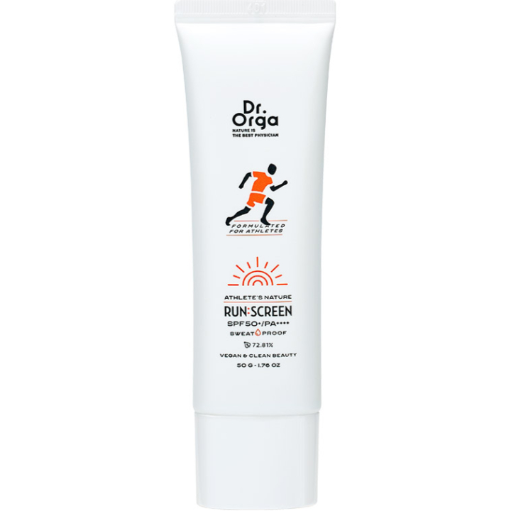 Dr.Orga Run:screen – best Korean waterproof sunscreen SPF50+