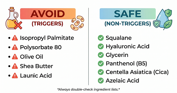 fungal acne safe korean skincare
